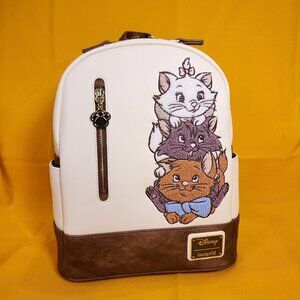 Loungefly Disney The Aristocats Stacked Kittens Chenille Marie Mini Back…